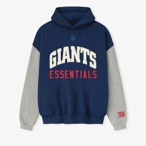 Fear of God Giants Essentials Men's Blue and Gray Hoodie